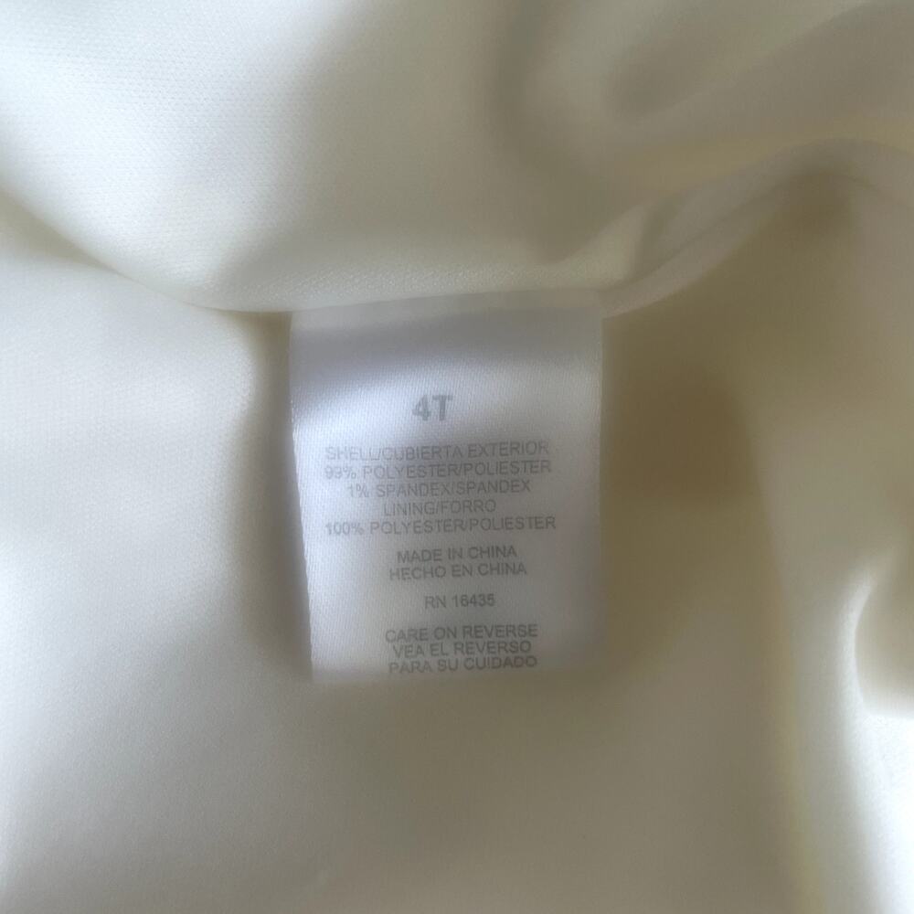 Christmas Holiday Sparkle Tulle Dress with Matching Coat Sz 4T - Picture 7 of 13